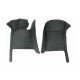 Cheap Black and Green Stitching Luxury Leather Diamond Car Floor Mats