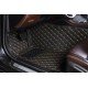 Cheap Black and Yellow Stitching Luxury Leather Diamond Car Floor Mats Cheap Black and Yellow Stitching Luxury Leather Diamond Car Floor Mats