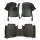 Cheap Black and Yellow Stitching Luxury Leather Diamond Car Floor Mats Cheap Black and Yellow Stitching Luxury Leather Diamond Car Floor Mats