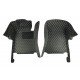 Cheap Black and Yellow Stitching Luxury Leather Diamond Car Floor Mats Cheap Black and Yellow Stitching Luxury Leather Diamond Car Floor Mats