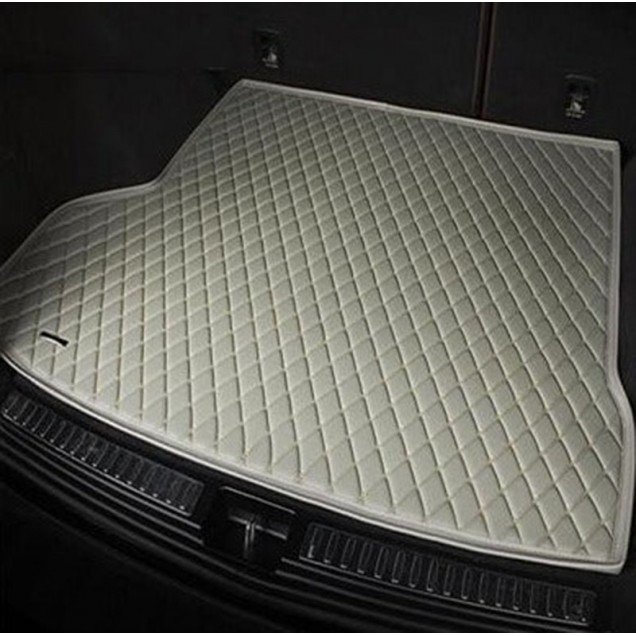 Cheap Grey Luxury Leather Diamond Trunk Base Mats Cheap Grey Luxury Leather Diamond Trunk Base Mats