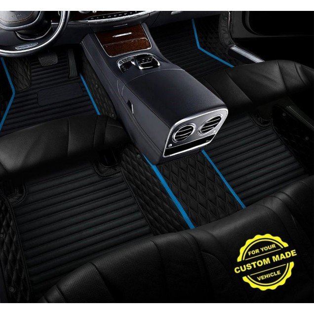 Cheap Light Blue Hybrid Line Series Premium Car Floor Mats Cheap Light Blue Hybrid Line Series Premium Car Floor Mats