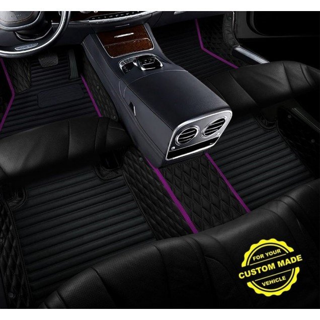 Cheap Purple Hybrid Line Series Premium Car Floor Mats Cheap Purple Hybrid Line Series Premium Car Floor Mats