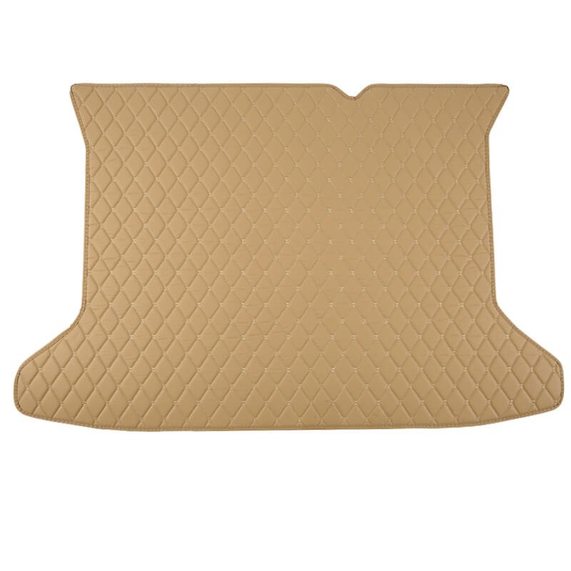 Cheap Beige Luxury Leather Diamond Trunk Base Mat