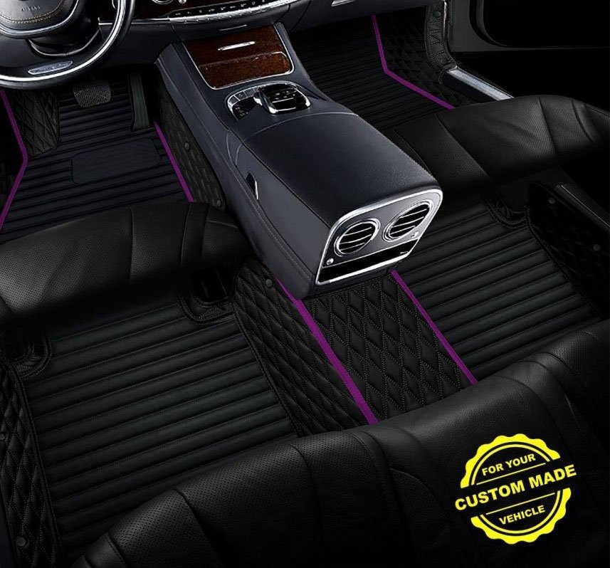 Cheap Purple Hybrid Line Series Premium Car Mats