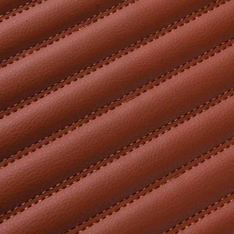 Cheap Brown Luxury Leather Stripe Car Mats